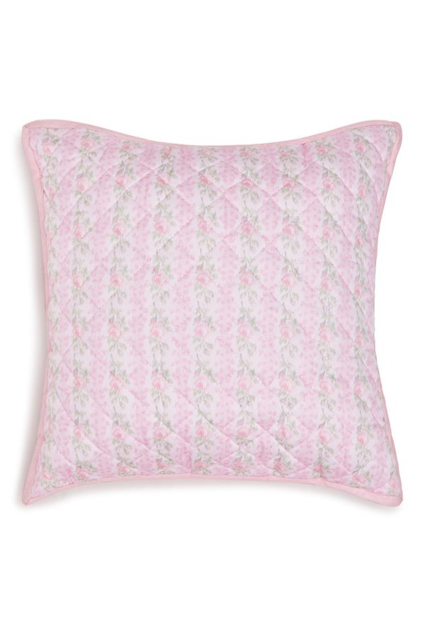 Floral Quilted Pillow on Sale