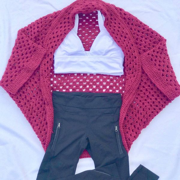 Granny Square Cardi Crochet Kit on Sale