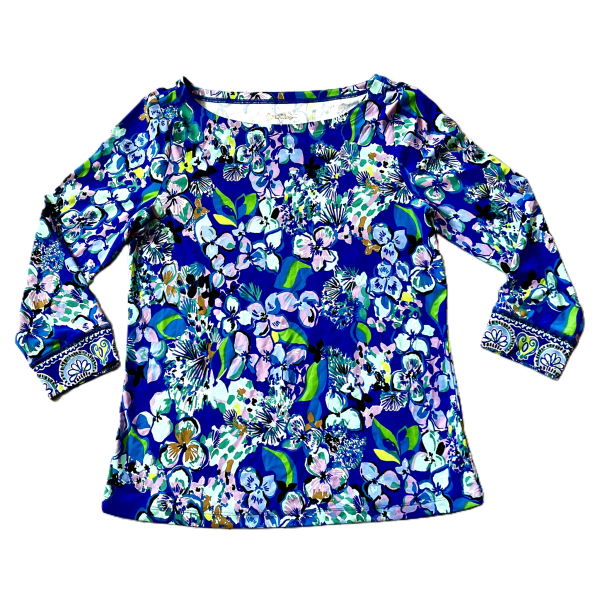 Blue & Purple Top 3 4 Sleeve By Lilly Pulitzer, Size: S Sale