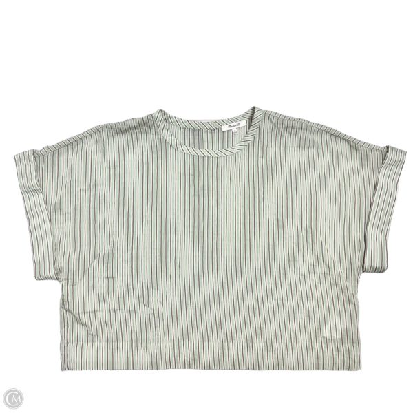Top Short Sleeve By Madewell In Striped Pattern, Size: Xl For Cheap