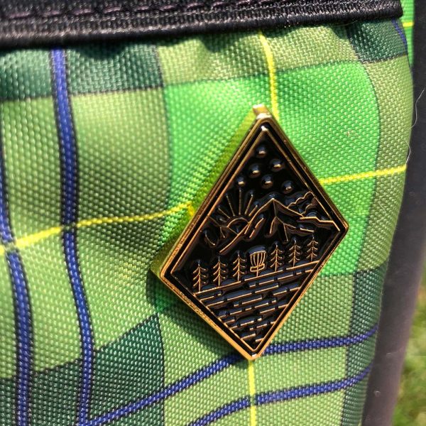 Gold and Black Mountain Disc Golf Pin Sale - Image 2